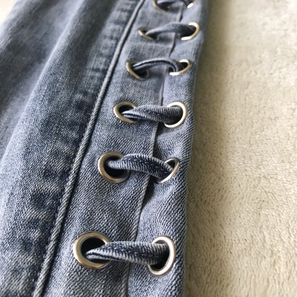 MWT ✨ lace up side skinny jeans - Picture 6 of 6